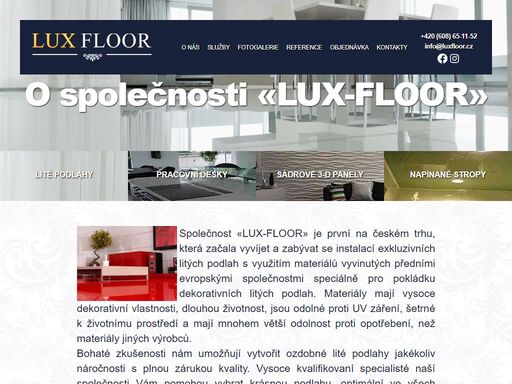 společnost «lux-floor» je první na českém trhu, která začala vyvíjet a zabývat se instalací exkluzivních litých podlah s využitím materiálů vyvinutých předními evropskými společnostmi speciálně pro pokládku dekorativních litých podlah. materiály mají vysoce dekorativní vlastnosti, dlouhou životnost, jsou odolné proti uv záření, šetrné k životnímu prostředí a mají mnohem větší odolnost proti opotřebení, než materiály […]