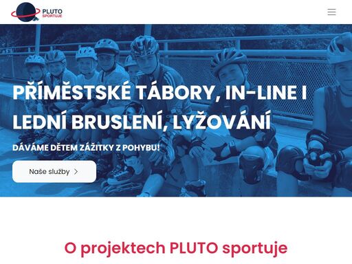 letní příměstské tábory pro děti plné sportu, her a dobrodružství. inline bruslení, lyžování a další aktivity v brně, zlíně a hradci králové | pluto sportuje