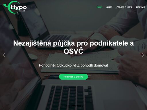 hypoplanet - podnikatelský úvěr pro firmy a živnostníky rychle a snadno
