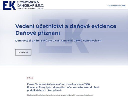 ekonomická kancelář s.r.o. poskytuje komplexní služby v oblasti vedení účetnictví, daňové evidence a daňového poradenství.