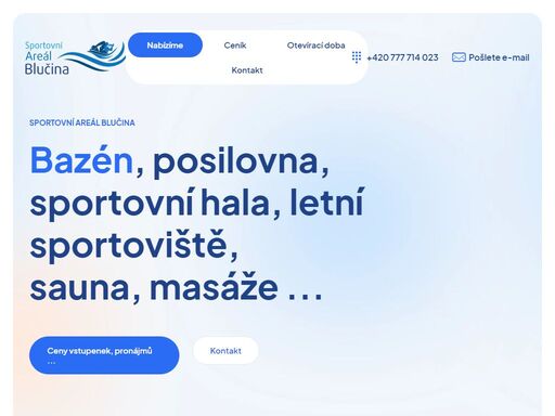 sportovní a komunitní areál v obci blučina. sport, aktivní odpočinek, relax. přijďte si zaplavat, zacvičit nebo regenerovat. k dispozici máte …