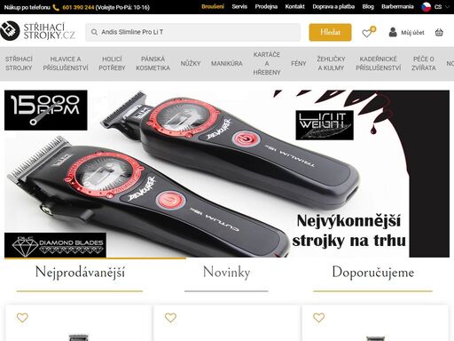 zabýváme se prodejem profesionální kadeřnické a barber techniky. produktů pro domácí použité. jsme výhradním zastoupením značek moser, sogo, wahl, andis