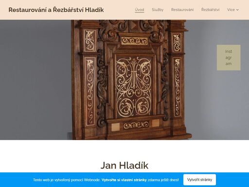 restaurování a řezbářství hladík