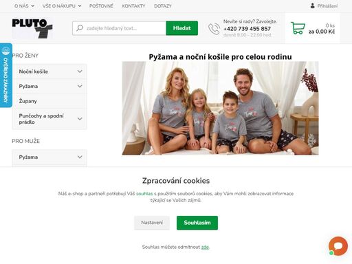 kvalitní noční košile a pyžama skladem, dodáme ihned