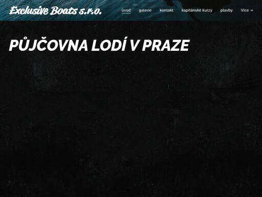 pronájem moderních lodí v praze