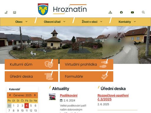 obec hroznatín