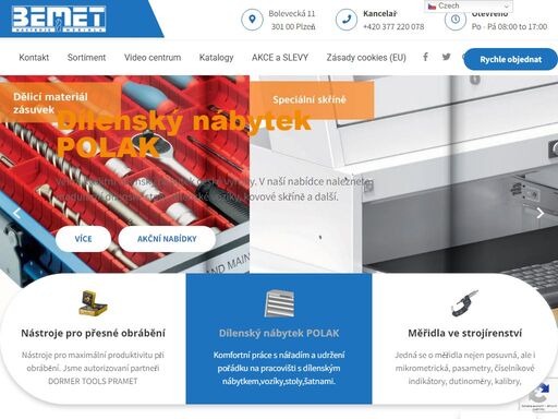 cílem společnosti je maximální spokojenost zákazníka, tedy především realizace dodávek podle požadavků zákazníka v dohodnutém termínu a ceně. v rámci své činnosti firma také poskytuje technologickou pomoc prostřednictvím svých techniků. od roku 1995 se soustřeďuje na prodej: nástrojů pro soustružení nástrojů pro frézování nástrojů pro vrtání upínacího nářadí pro cnc i klasické stroje nářadí měřidel