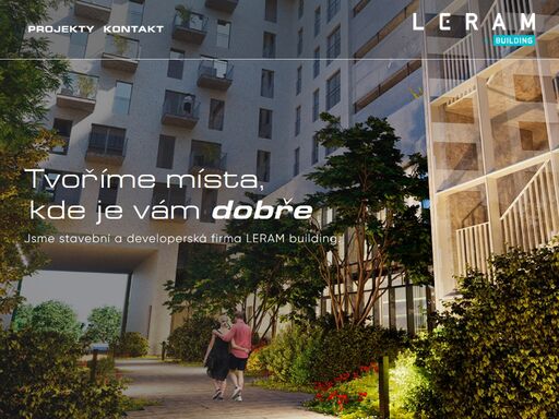 úvodní stránka společnosti leram building s.r.o.