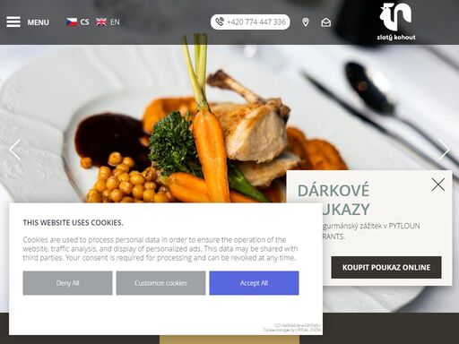 oficiální stránky restaurant zlatý kohout. podrobné informace o nabídkách, hodnocení, službách a poloze našeho zařízení. garance nejlepší ceny.