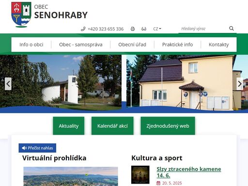 oficiální stránky obce senohraby