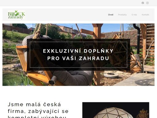 jsme malá česká firma, zabývající se kompletní výrobou exkluzivních závěsných křesel a geodómů v čr.