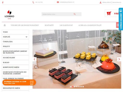 homepage. vítáme vás v e-shopu lodreko s.r.o.