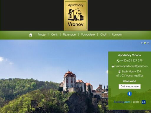 apartmány vranov
