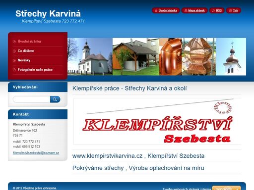 střechy klempíři a pokrývači karviná. výroba oplechování, tvarování střešních tabulí dachmany. poptávka střechy