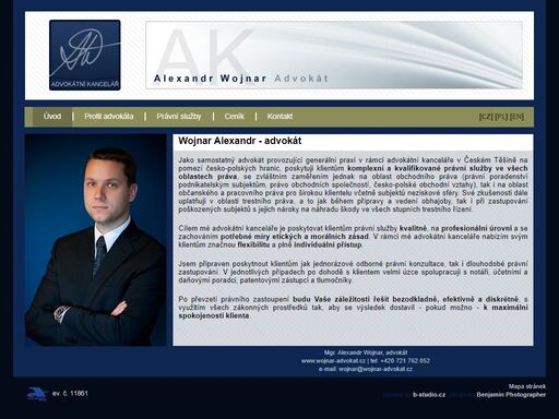 advokátní kancelář alexandr wojnar - advokát český těšín. komplexní právní služby.