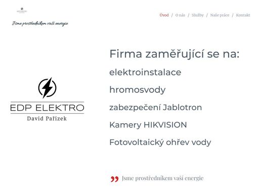 jsme prostředníkem vaší energie