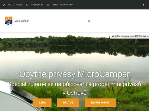 specializujeme se na půjčování a prodej mini karavanů do 750kg, na které stačí řidičák b. vezete s sebou vše podstatné, ale nic zbytečné.