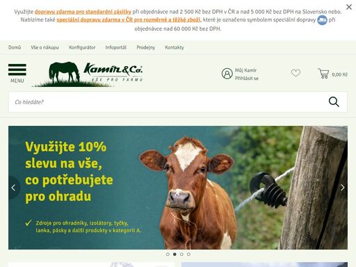 zemědělské a chovatelské potřeby k rychlému dodání. více než 15 tis. položek skladem, možnost slevy a dopravy zdarma, poradenství. pobočky pacov, č. krumlov, plzeň, jaroměř, litomyšl, třebíč, olomouc, považská bystrica, lučenec.
