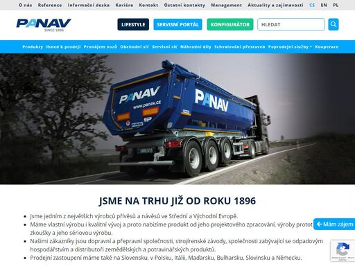 jsme jedním z největších výrobců přívěsů a návěsů ve střední a východní evropě.