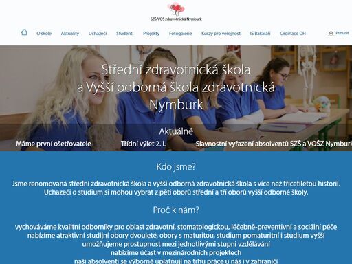 kdo jsme? jsme renomovaná střední zdravotnická škola a vyšší odborná zdravotnická škola s více než třicetiletou historií. uchazeči o studium si mohou vybrat z pěti oborů střední a tří;oborů vyšší odborné školy. proč k nám? vychováváme kvalitní odborníky pro oblast zdravotní, stomatologickou, léčebně-preventivní a sociální péče nabízíme atraktivní studijní obory dvouleté, obory s;maturitou, studium pomaturitní i studium vyšší umožňujeme prostupnost mezi jednotlivými stupni vzdělávání nabízíme účast v mezinárodních projektech naši absolventi se výborně uplatňují na trhu práce u nás i v zahraničí ve škole učí stabilní tým zkušených učitelů, kteří se průběžně vzdělávají prostředí ve škole je bezpečné bez projevů šikany a násilí budujeme a posilujeme atmosféru důvěry a vzájemné tolerance k ubytování využíváme internát místní střední odborné školy www.copnb.cz celý areál školy je pokrytý wifi signálem, pro naše studenty a žáky je stálé připojení k dispozici. 