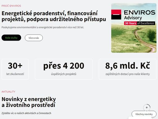 pojďme společně tvořit zítřejší svět. poskytujeme služby a poradenství v oblasti energetiky a životního prostředí.