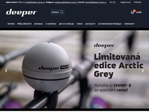 sonary, příslušenství, deeper fishfinder vyhradni distributor sonaru deeper fishfinder pro čr a sr.
