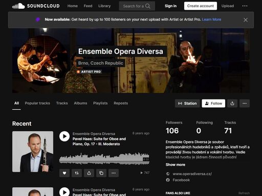 play ensemble opera diversa and discover followers on soundcloud | stream tracks, albums, playlists on desktop and mobile.