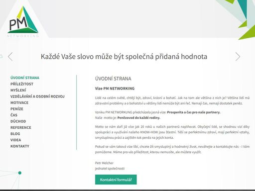 úvodní strana | pm networking