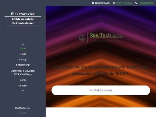 firma reeltech v oboru elektro