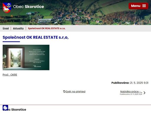 skorotice se nachází na východním úpatí českomoravské vrchoviny a tvoří ji dvě části - skorotice a chlébské. okolí obce tvoří nedvědická vrchovina (sýkoř 702 m), bohatě zalesněná, velmi členitá část s typickými vysokými hřbety a hlubokými údolími.