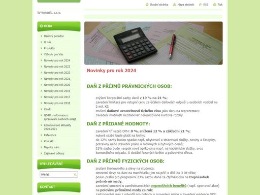 daňové a účetní poradenství, kompletní zpracování účetnictví a mzdové agendy