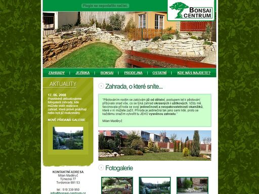 bonsai,centrum,zahrada,tvrdonice,maderyc, bonsai centrum milan maděryč | zahradní centrum tvrdonice