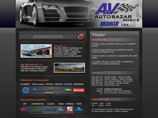 av autobazar - dovoz, prodej, servis vozidel škoda, audi, volkswagen a dalších