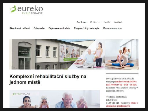 kompletní ambulantní služby v oboru léčebné rehabilitace dostupné ze zdravotního pojištění. příjem akutních pacientů. denně od 7 - 19 hod.