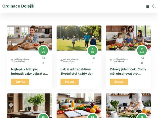 ordinace dolejší poskytuje špičkovou lékařskou péči se zaměřením na prevenci, diagnostiku a léčbu různých zdravotních stavů. naše webové stránky nabízejí důležité informace o službách, které poskytujeme, včetně poradenství v oblasti zdraví a wellness. náš tým zkušených lékařů a zdravotních pracovníků je zde, aby vám poskytl potřebnou péči pro vaše nejlepší zdraví. navštivte náš web a objevte, jak vám můžeme pomoci dosáhnout lepšího zdravotního stavu a celkové pohody.