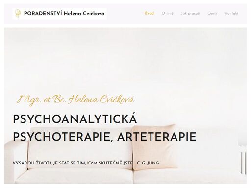 nabízím psychoanalytickou psychoterapii pro dospělé, adolescenty i děti - s možností využití arteterapie, to vše v bezpečném, respektujícím a přijímajícím prostředí.