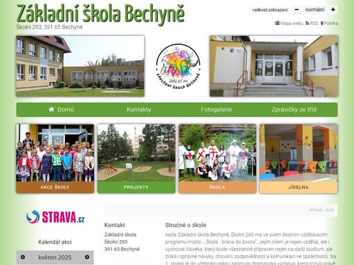 oficiální stránky základní školy bechyně