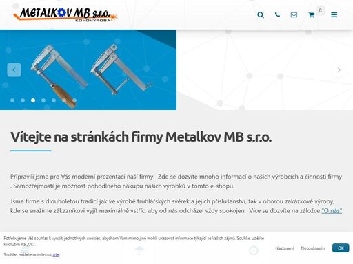 zámečnická kovovýroba, truhlářské a stolařské svěrky, ztužidla, upínky, svařování, zemnící svěrky, cisterny, fekály