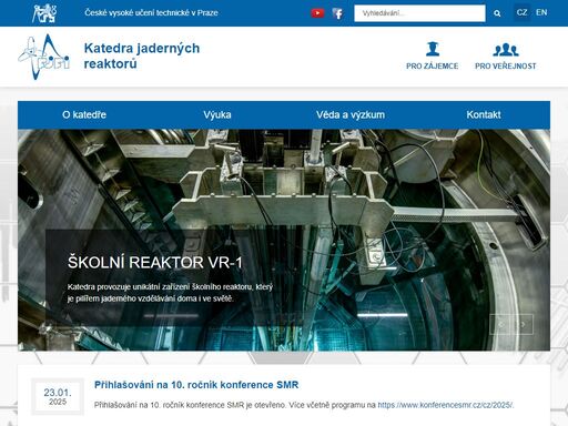 katedra jaderných reaktorů fjfi čvut v praze