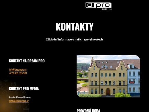 základní a kontaktní informace na naše společnosti. přehledně na jednom místě.