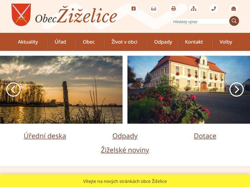 oficiální stránky obce žiželice