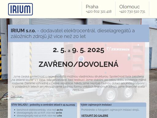 dodáváme elektrocentrály, dieselagregáty, zařízení na čištění paliva a poskytujeme profesionální servis a služby v těchto oborech.