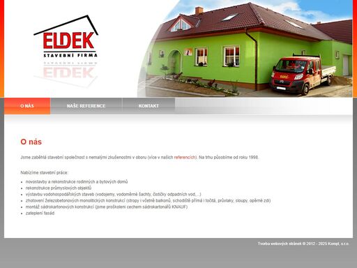 eldek s.r.o - stavební firma