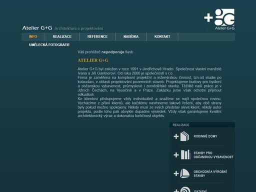 atelier g+g s.r.o. - architektura, projektování, realizace