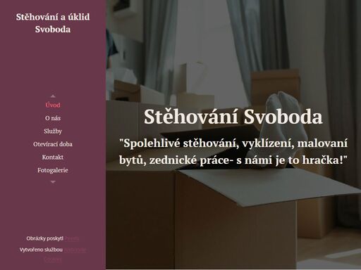 jsme profesionální firma specializující se na stěhování, vyklizení a úklid bytů, domů a kanceláří. malování bytů, domů, fasád. s dlouholetými zkušenostmi a kvalifikovaným týmem se snažíme poskytovat nejvyšší kvalitu služeb a spokojenost našich zákazníků. využíváme moderní techniky a prostředky, abychom zaručili bezpečné a rychlé přesunutí vašich...