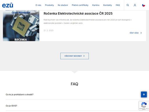 ezú - akreditovaná laboratoř - zkoušení a certifikace elektrotechnických, stavebních, strojírenských, automotive a zdravotnických výrobků.