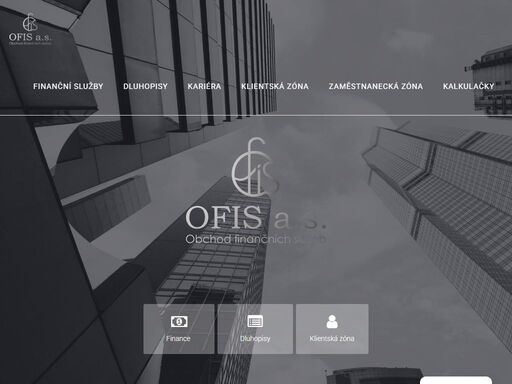 ofis a.s je finančně poradenskou společností, která zajištuje komplexní portfolio služeb v oblasti financí. doménou společnosti jsou investice, úvěry, pojištění, finanční plánování.
