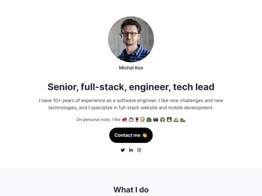 full-stack web development, ios development, team leader, engineer, technical analysis, ux, react, swift, react native, javascript, typescript, html, sass, tailwind, sql