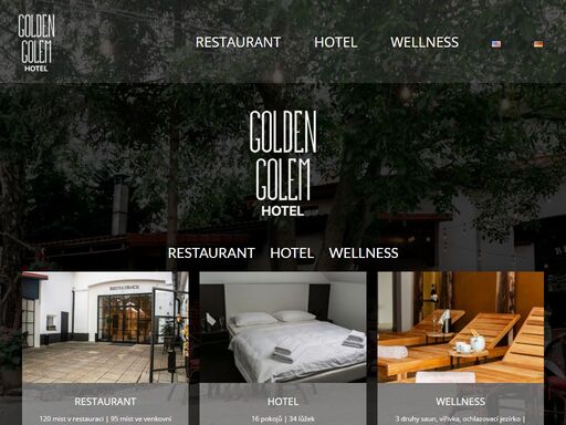 hotel v klidném prostředí v praze 8. ubytování pro turisty, oslavence či návštěvníky svateb, které se konají v golemově restaurantu.