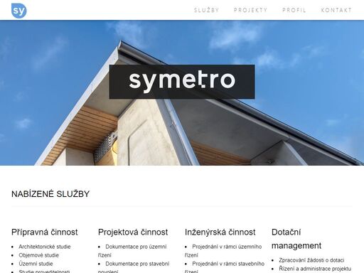 projekty pozemních staveb, inženýrská činnost, dotační management